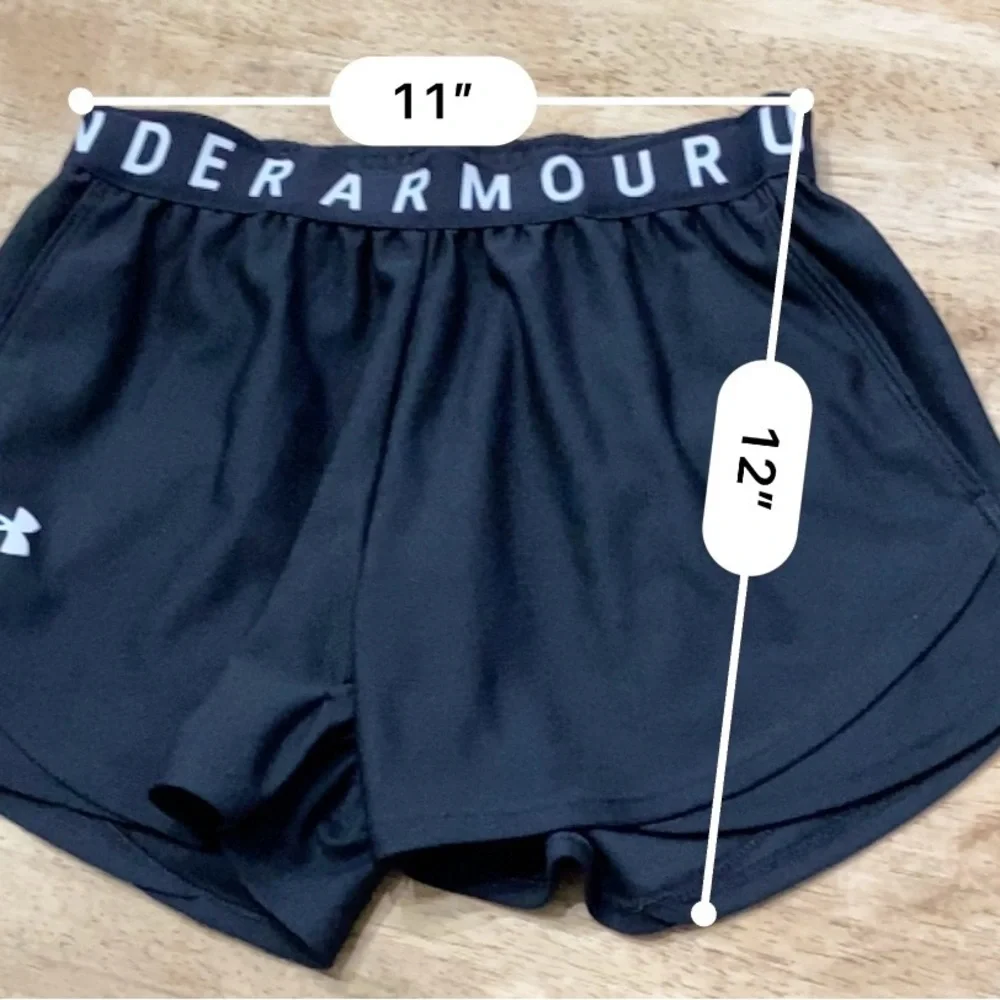 Under Armour Play Up‎ 3.0 Women’s Size XXS 100% Poly Black Athletic Shorts